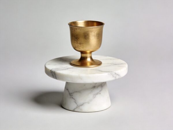 Marble Base Gold Candle Holder